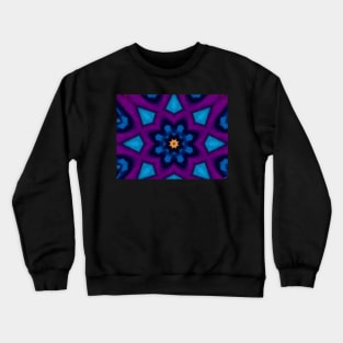 Purplebluegold Starflower Crewneck Sweatshirt